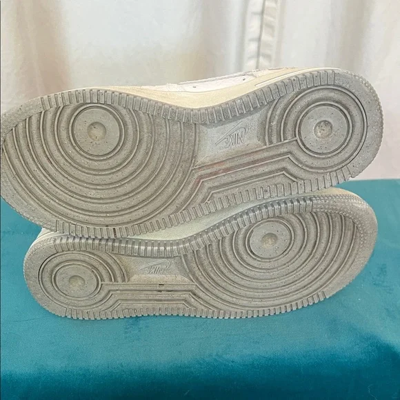 Nike Air Force 1 low python  Dx-2678_ 100  whiteTextured Sneakers sz 5.5 - Picture 5 of 12